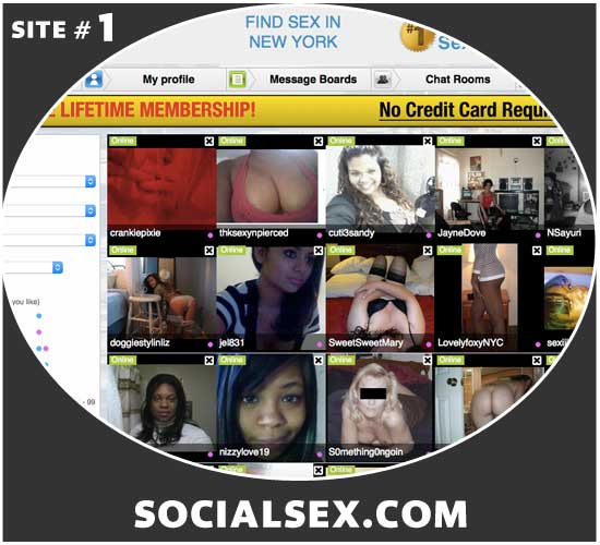 SocialSex.com homepage