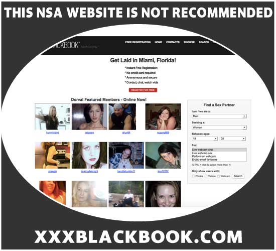xxxBlackBook.com homepage